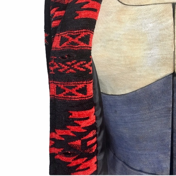 ✨✨TUES SALE $25✨✨Vintage 90s Chenille Southwestern Beaded Blazer Jacket - Picture 12 of 16